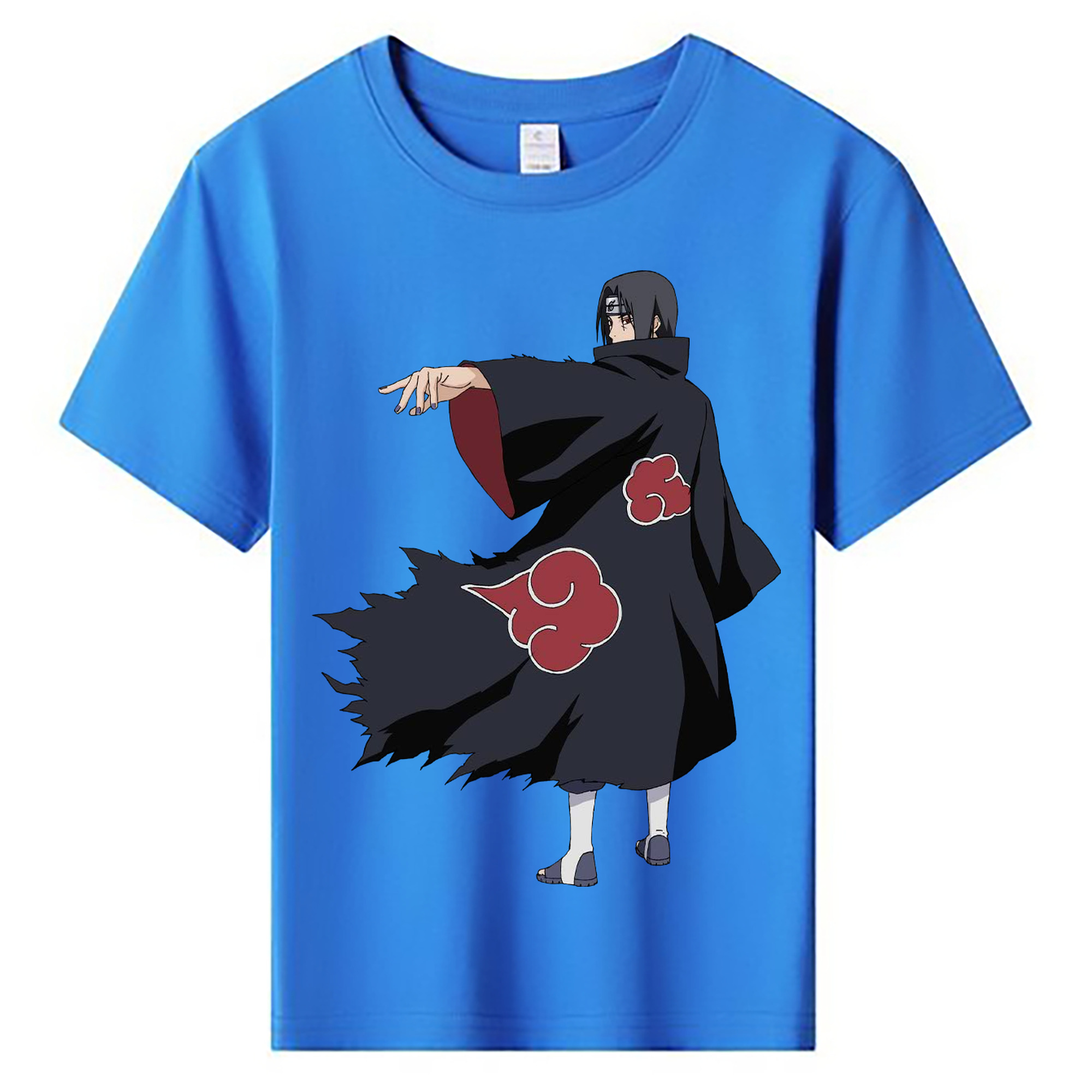 （画像用） NARUTO -ナルト- うちは イタチ Uchiha Itachi 綿100％キッズTシャツ（フロントプリント）